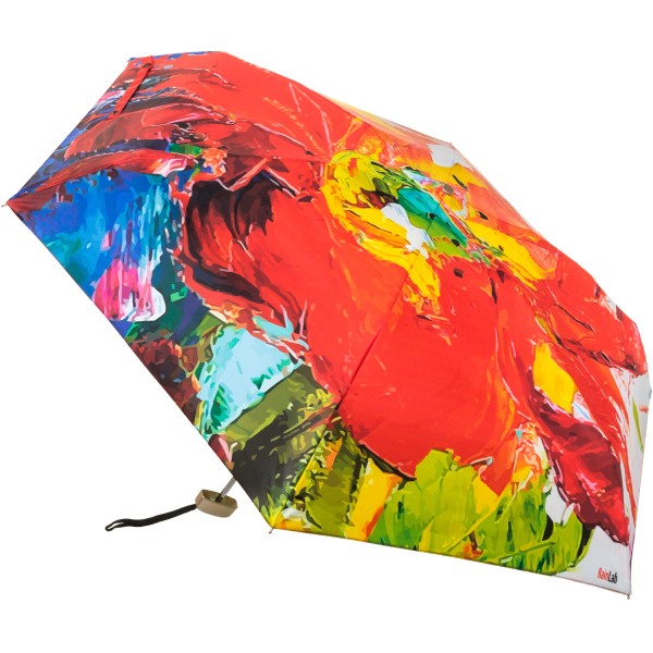 Плоский мини зонтик с абстракцией цветка RainLab 002MF
