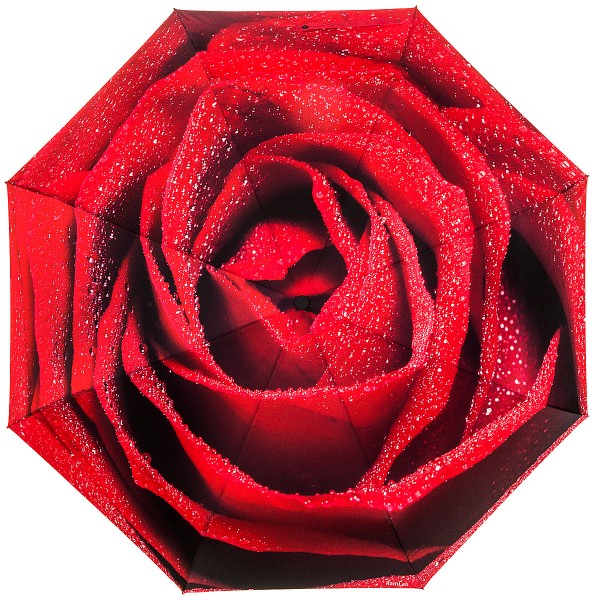 Зонтик с принтом красной розы RainLab 058